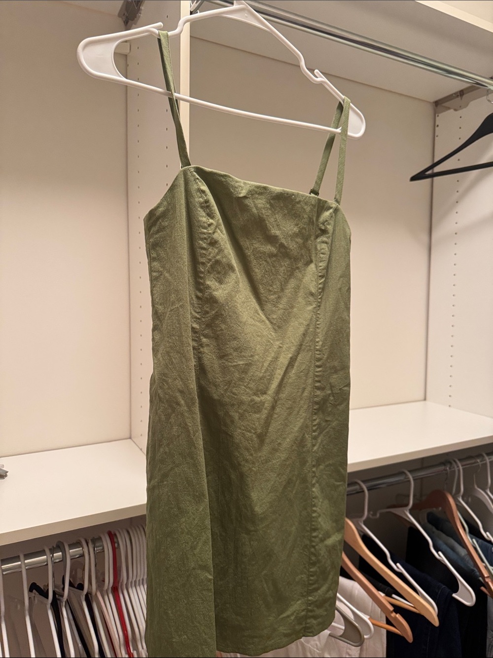 Abercrombie & Fitch Olive Green Slip Dress